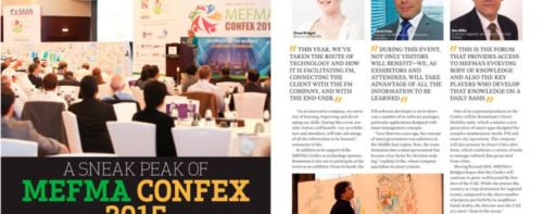 &#8220;A sneak peak of MEFMA CONFEX 2015”